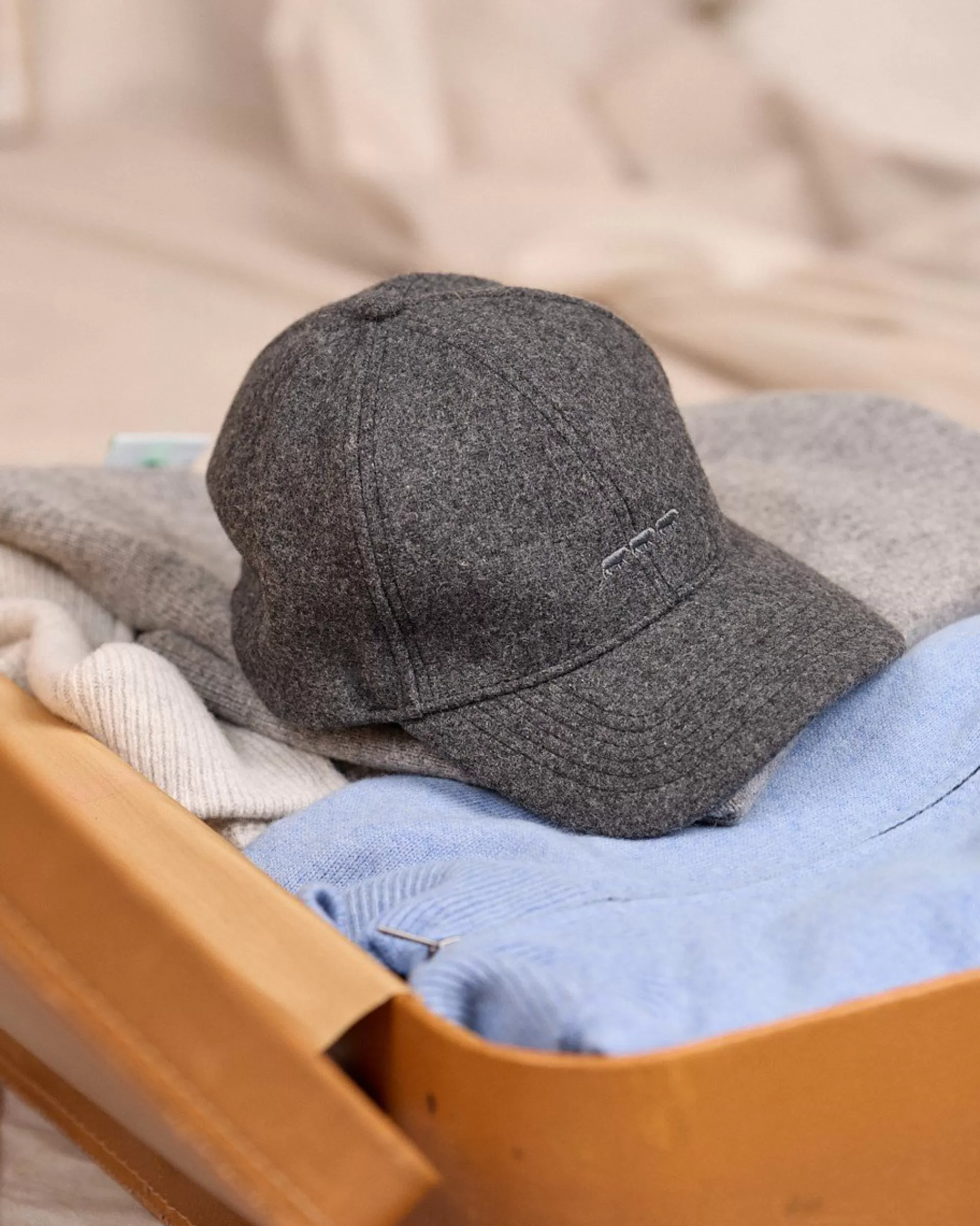 Clearance Casquette Célina gris Homme Casquette