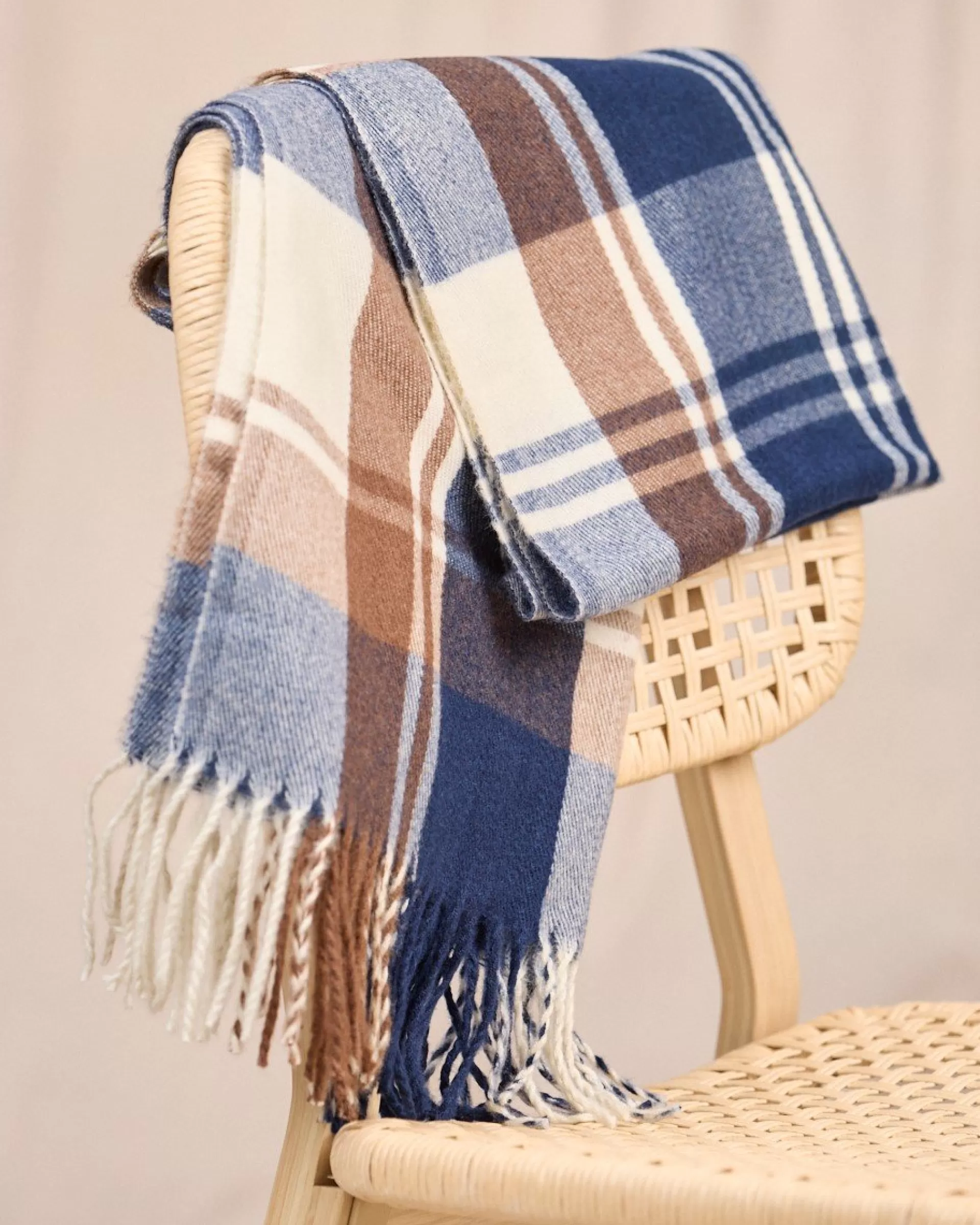 Fashion Écharpe à carreaux carreaux marine Homme Accessoires