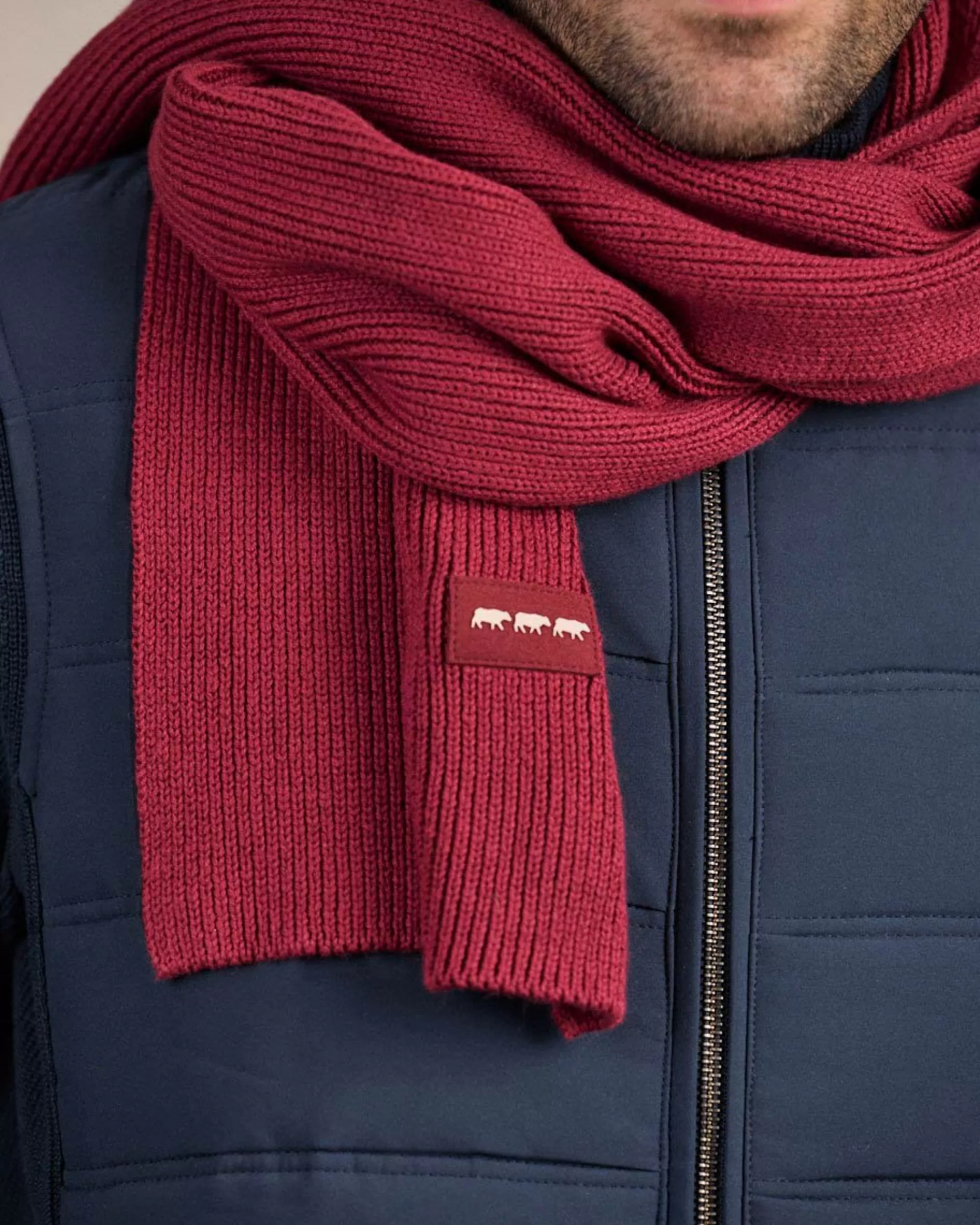 Best Écharpe unie en tricot Homme Accessoires