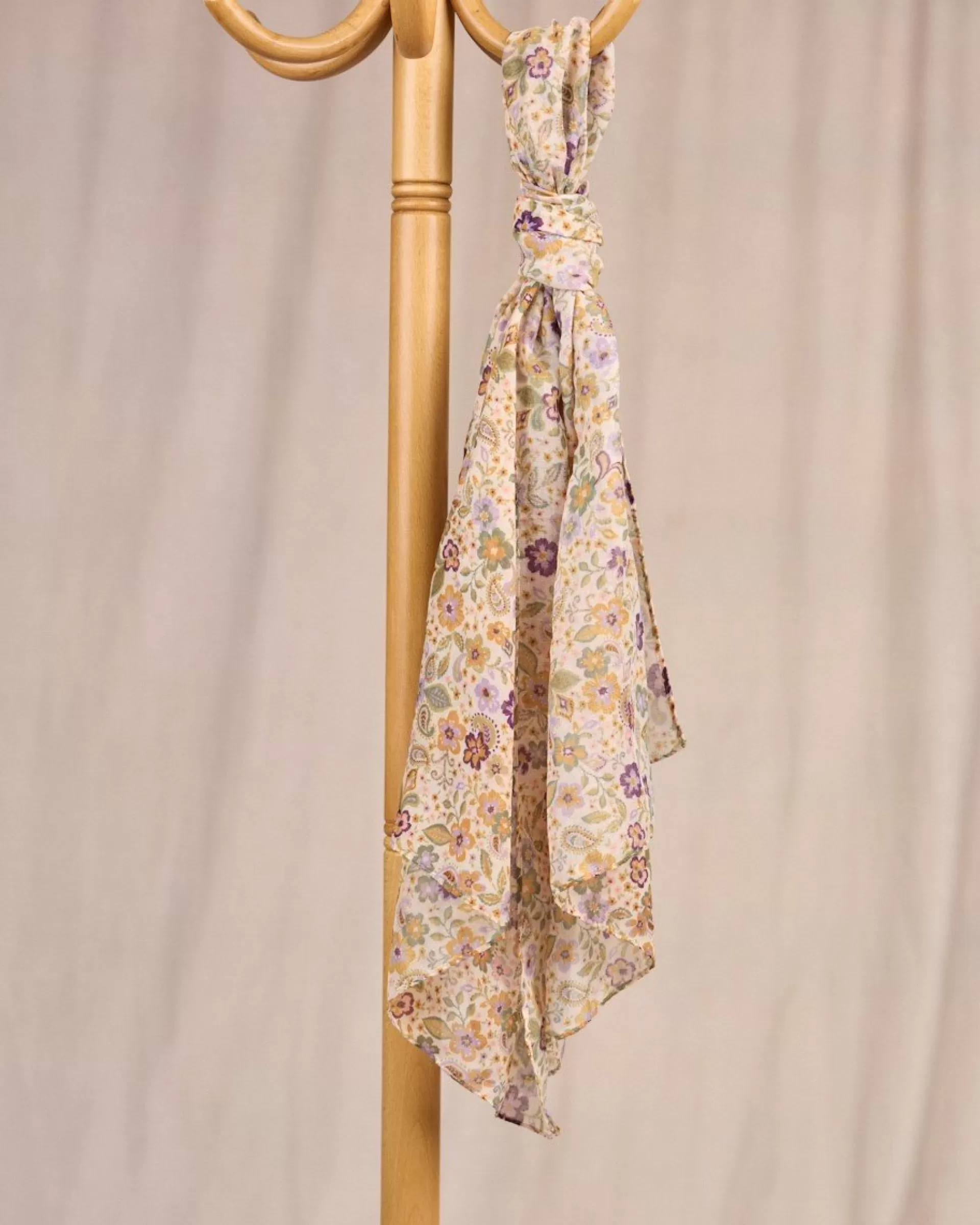 Clearance Chèche Coralie ecru chiné Femme Echarpe & Foulard