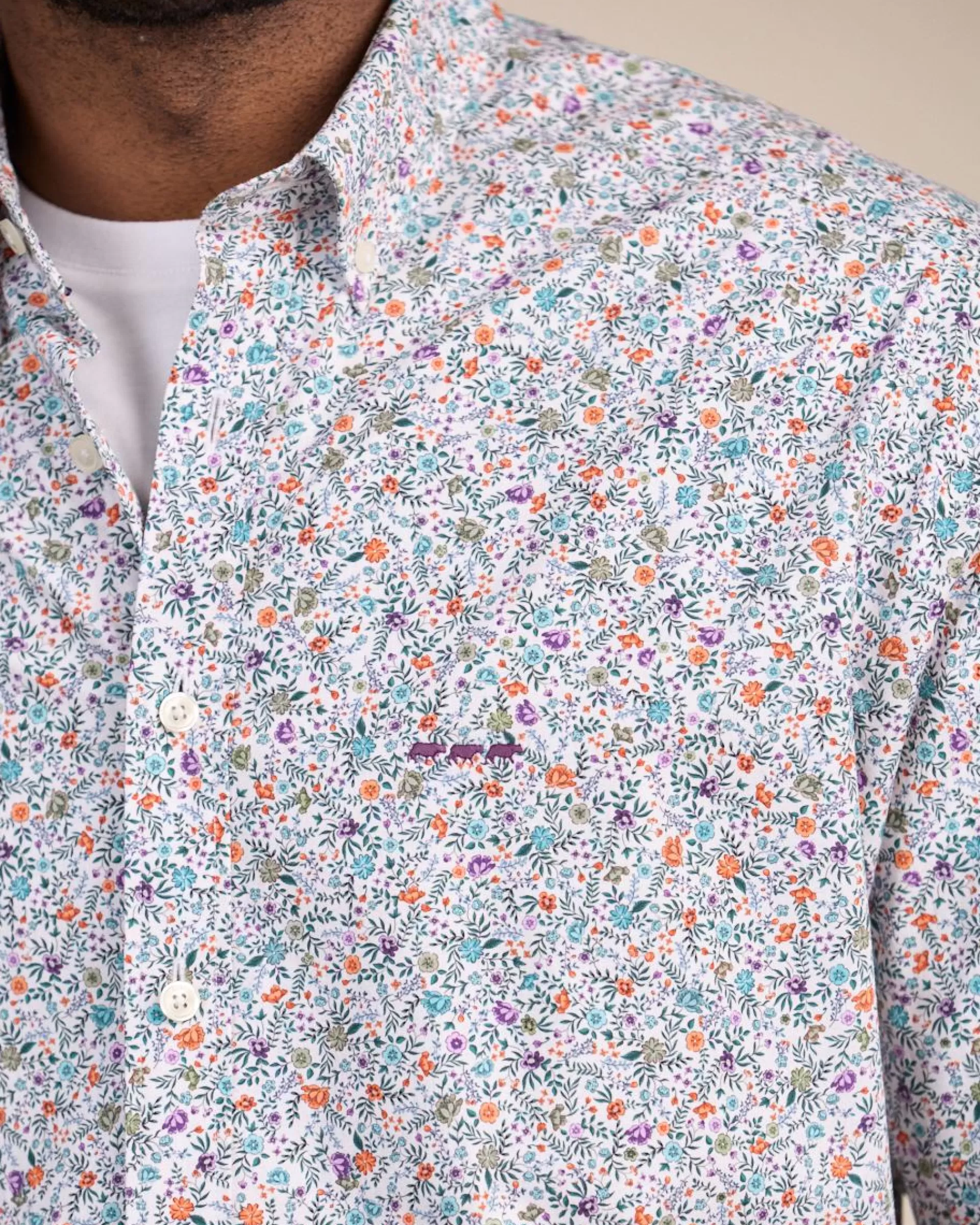 Cheap Chemise à imprimé floral Homme Chemise