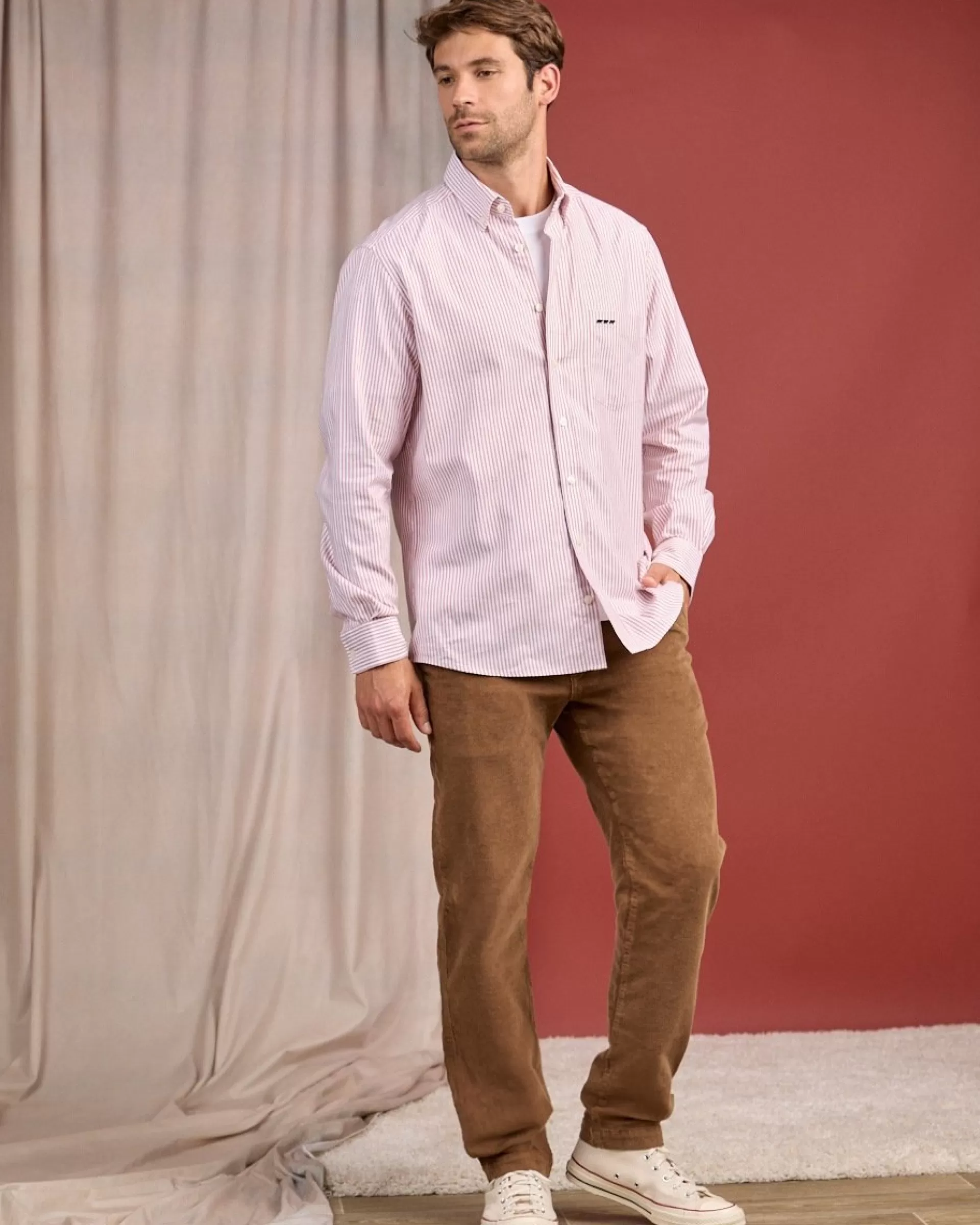 Cheap Chemise rayée Homme Chemise