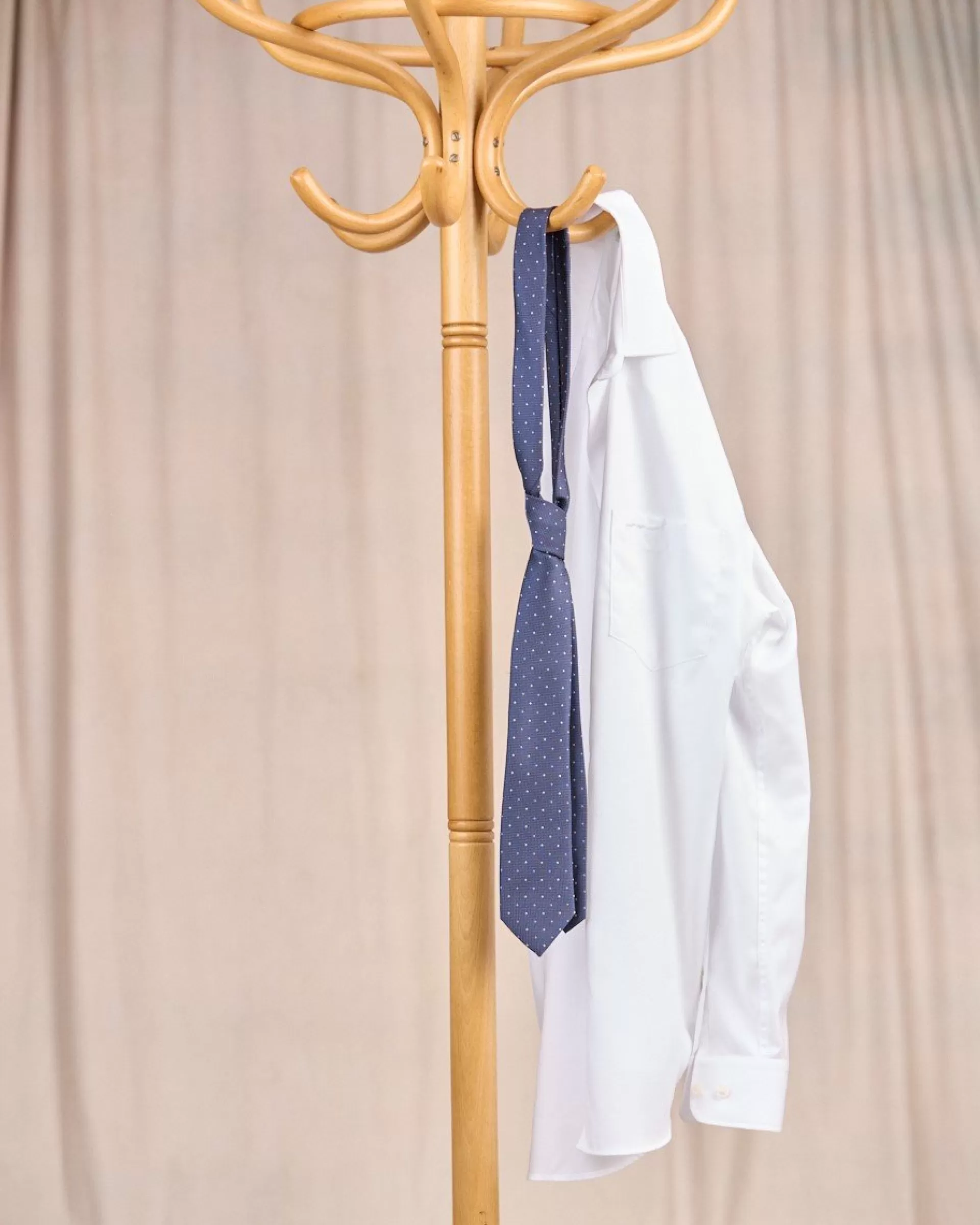 Store Cravate à pois bleu marine Homme Cravate