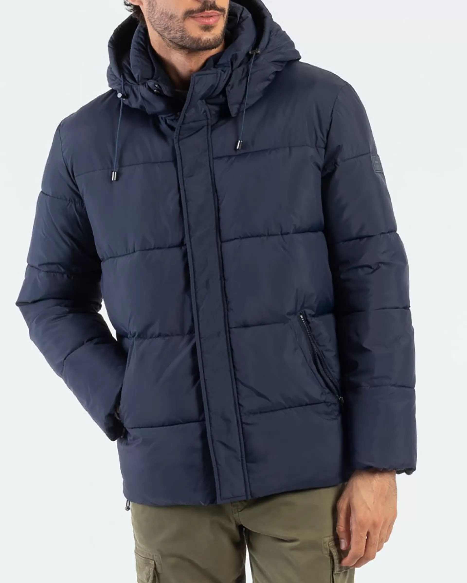 New Doudoune courte bleu marine Homme Doudoune
