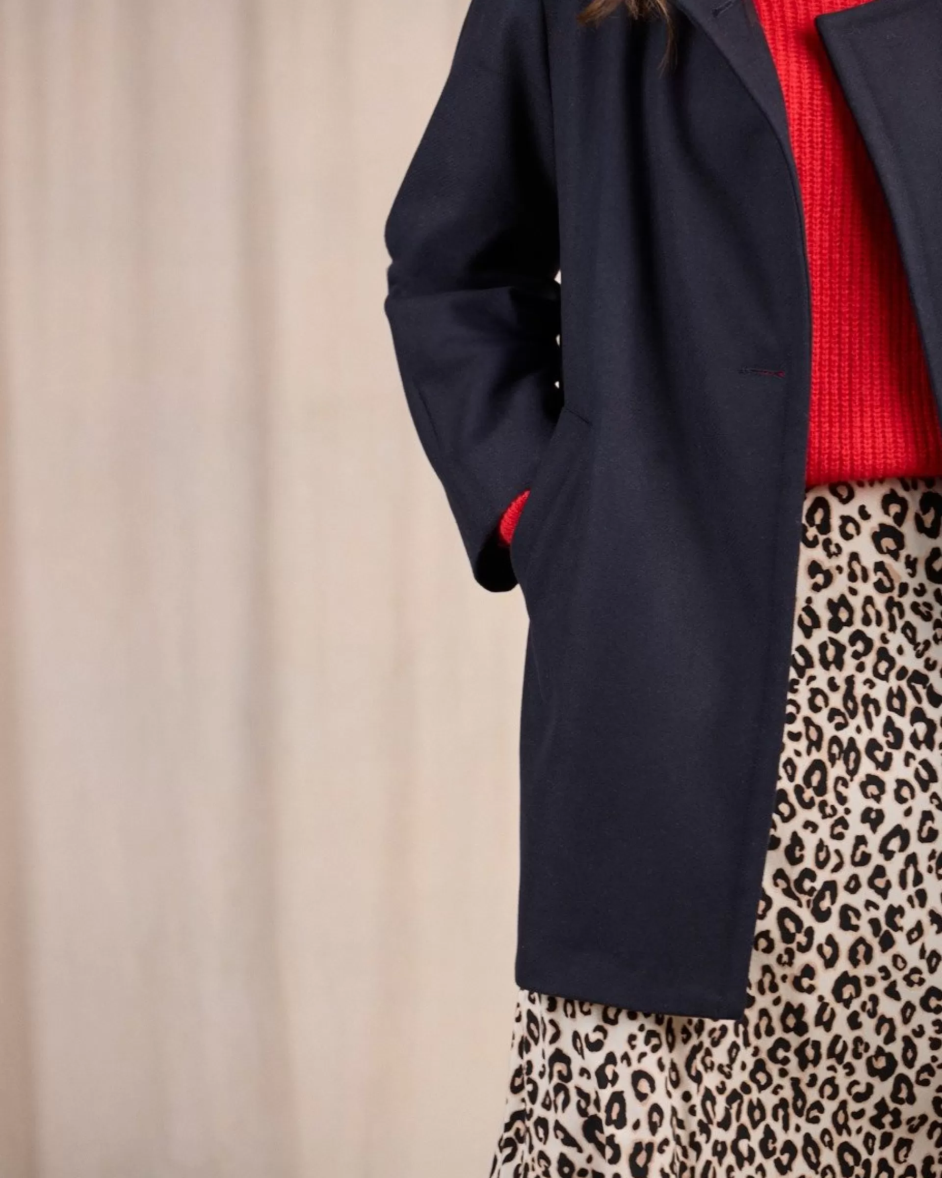 Flash Sale Manteau Céline bleu marine Femme Manteau & Doudoune