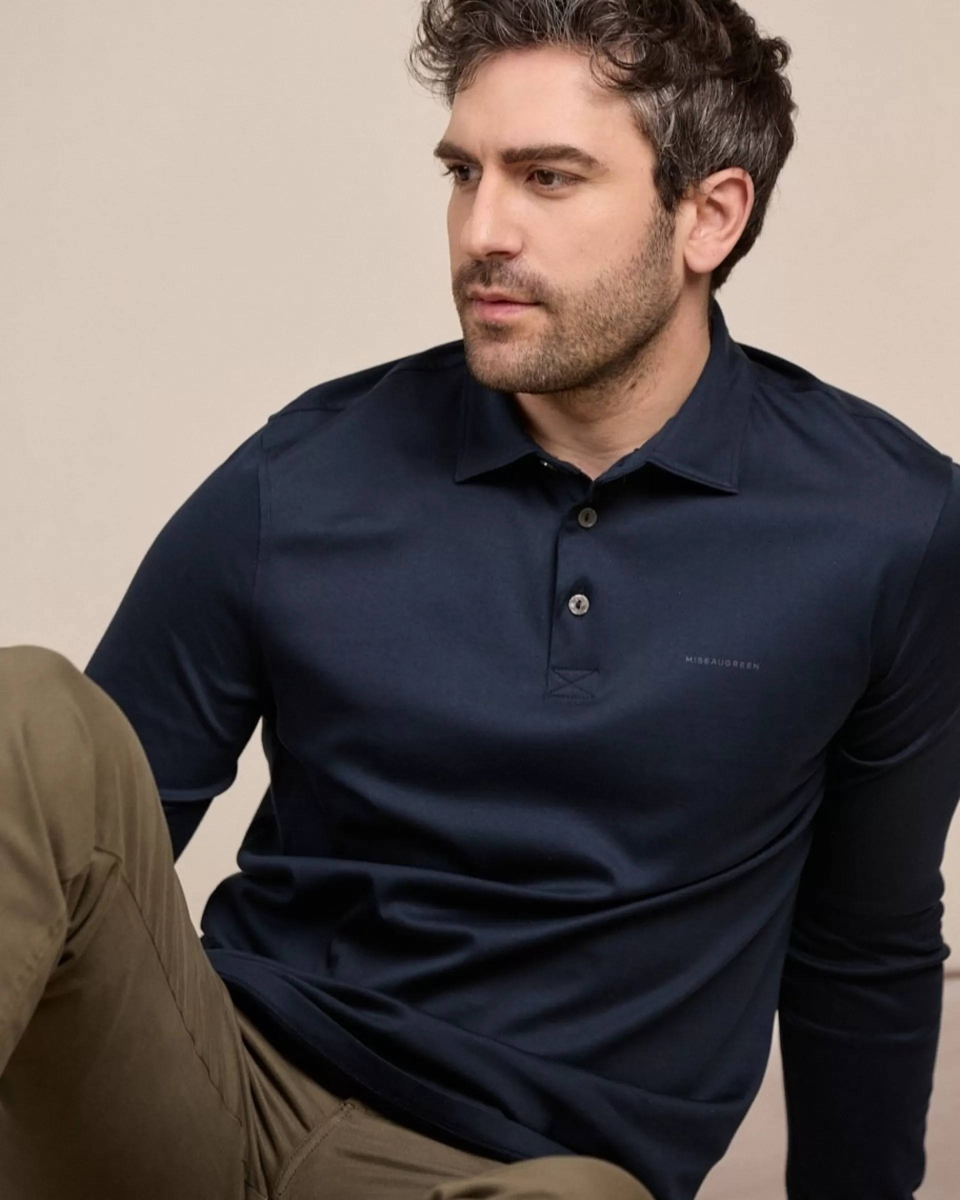 Hot Polo Celian bleu marine Homme Polo