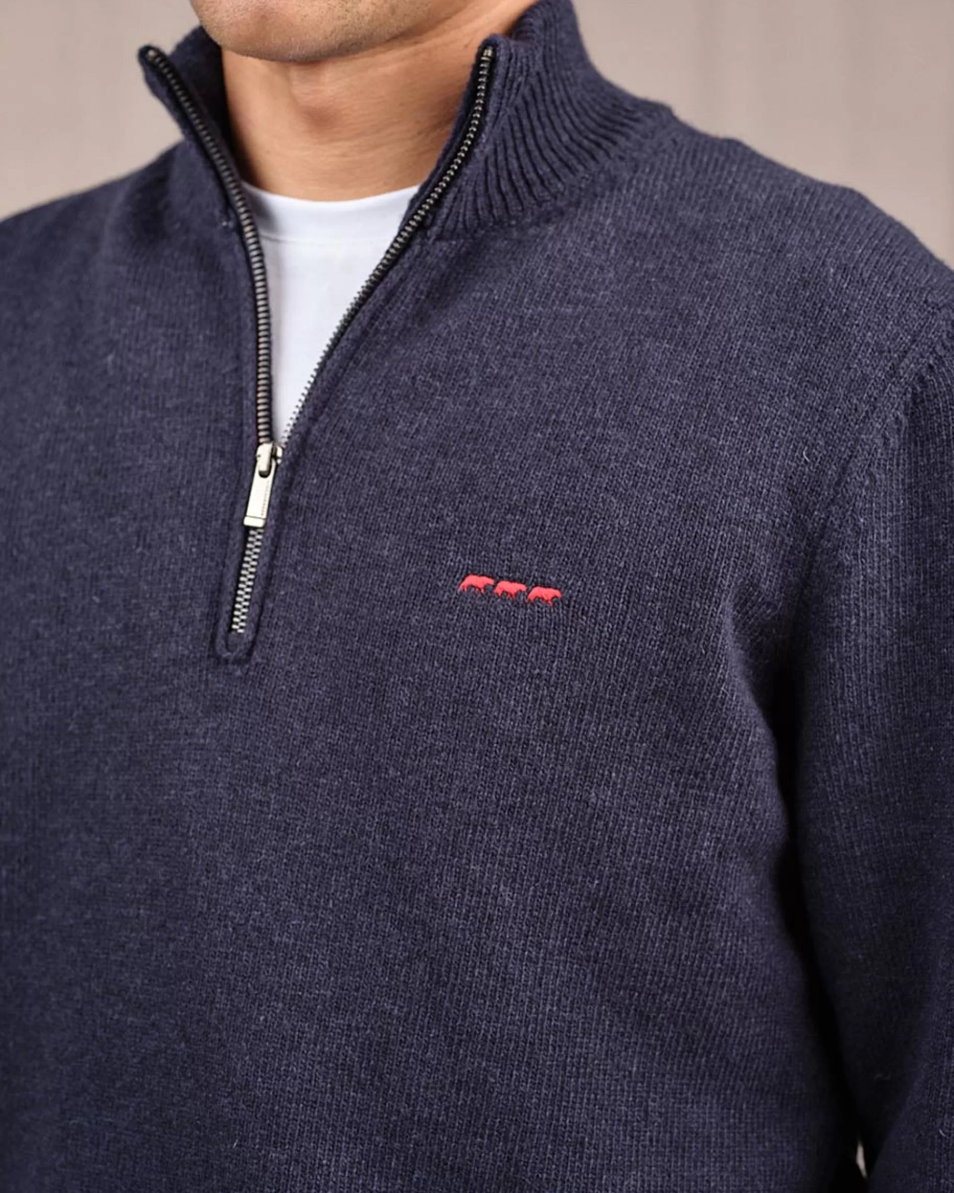 Best Sale Pull col camionneur bleu marine Homme Polo | Pull