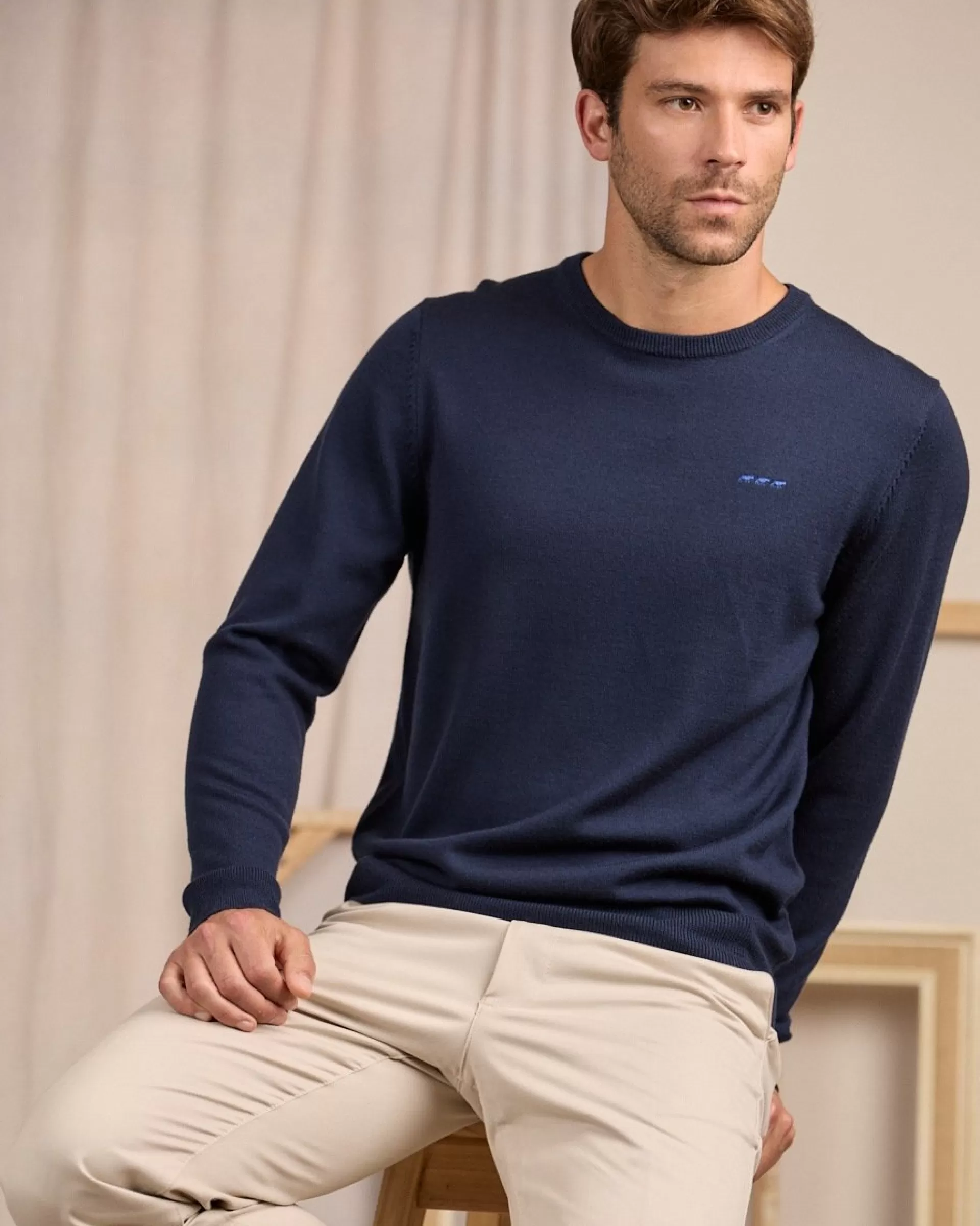 Hot Pull col rond Homme Pull