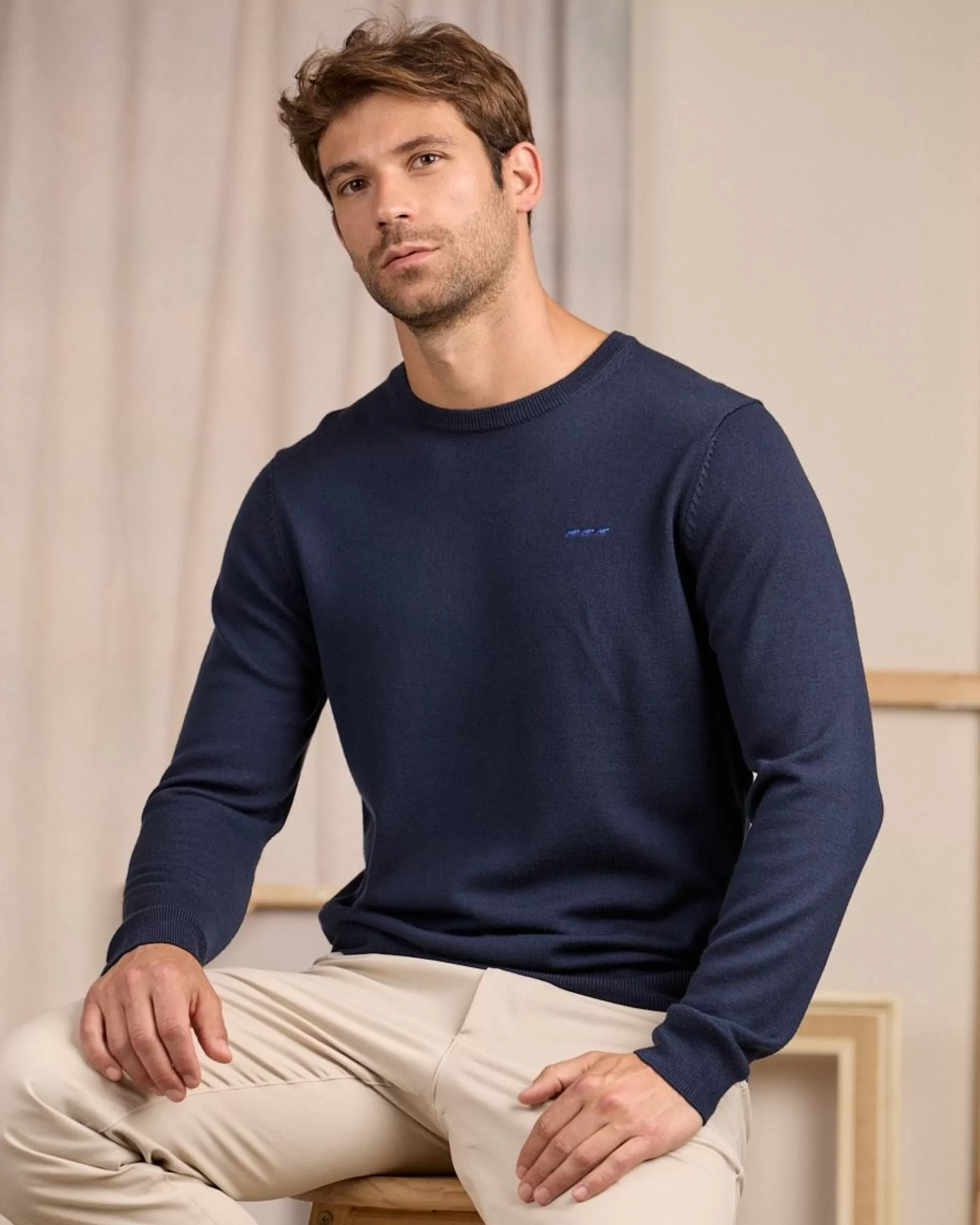 Hot Pull col rond Homme Pull