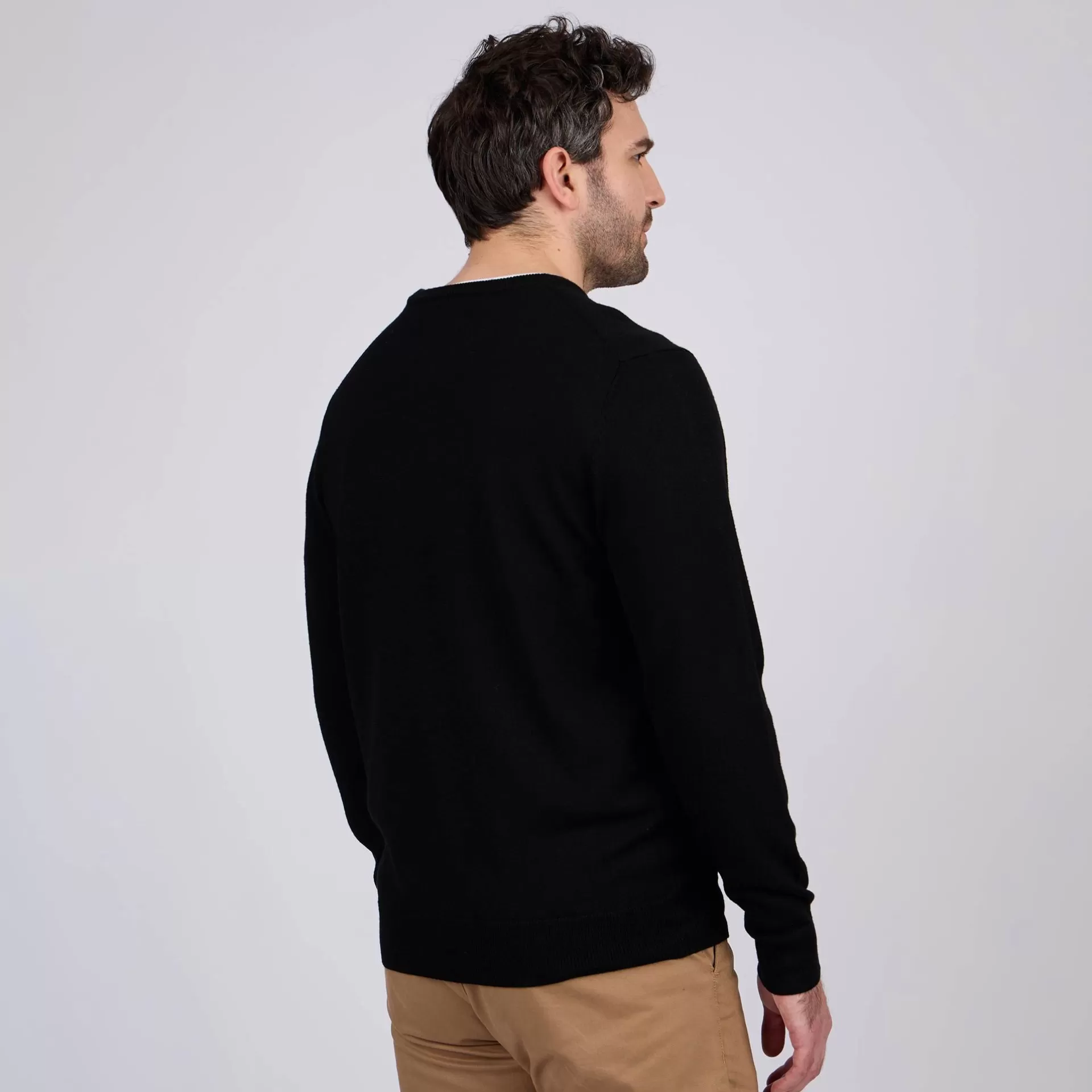 pull_col_rond_noir_7-1.webp Best Sale Pull col rond Homme Pull