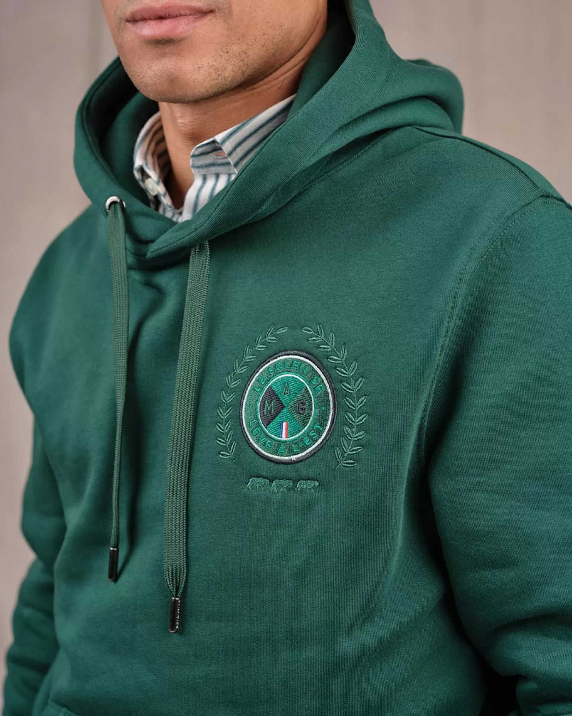 Cheap Sweat Calvin vert foncé Homme Sweat