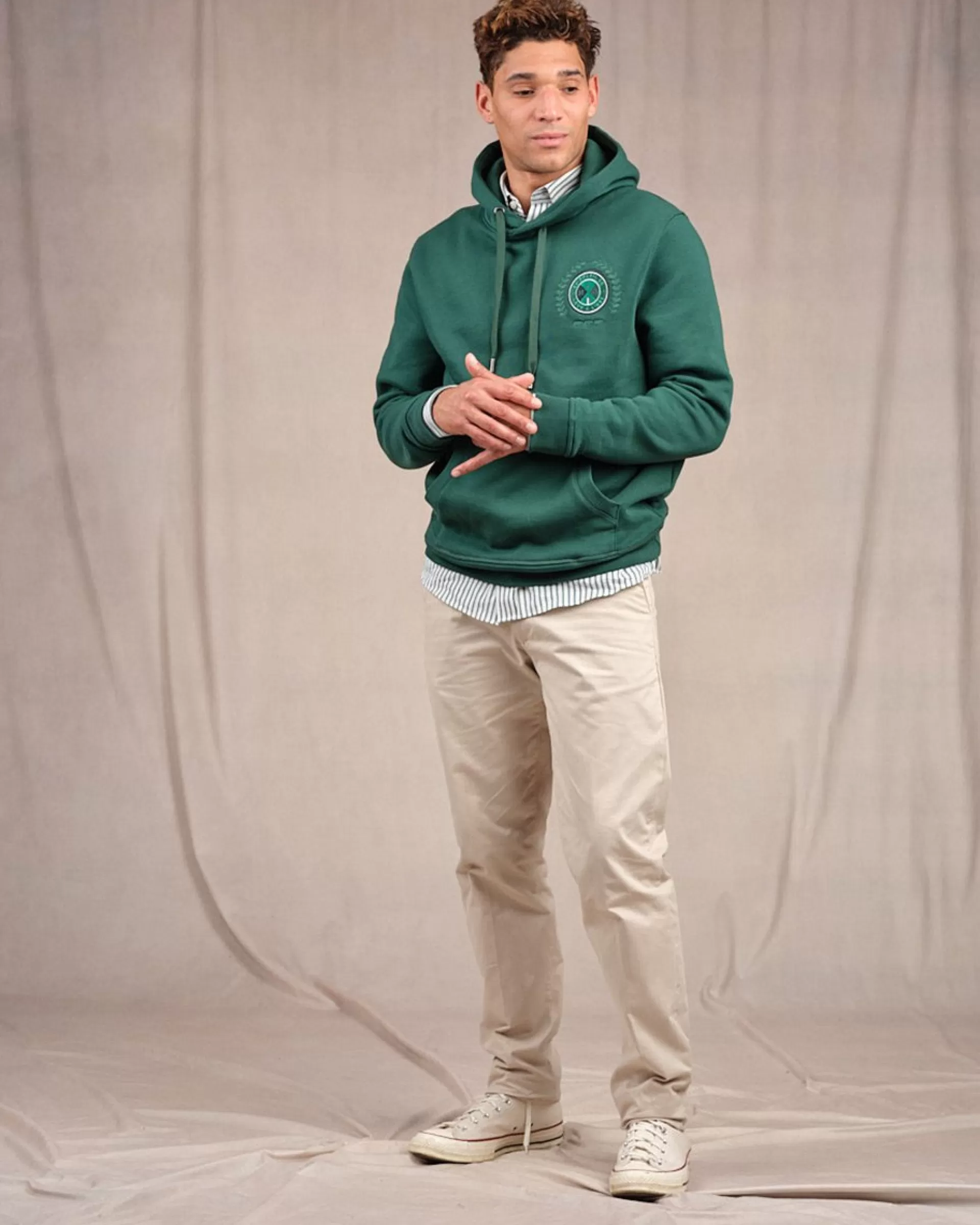 Cheap Sweat Calvin vert foncé Homme Sweat