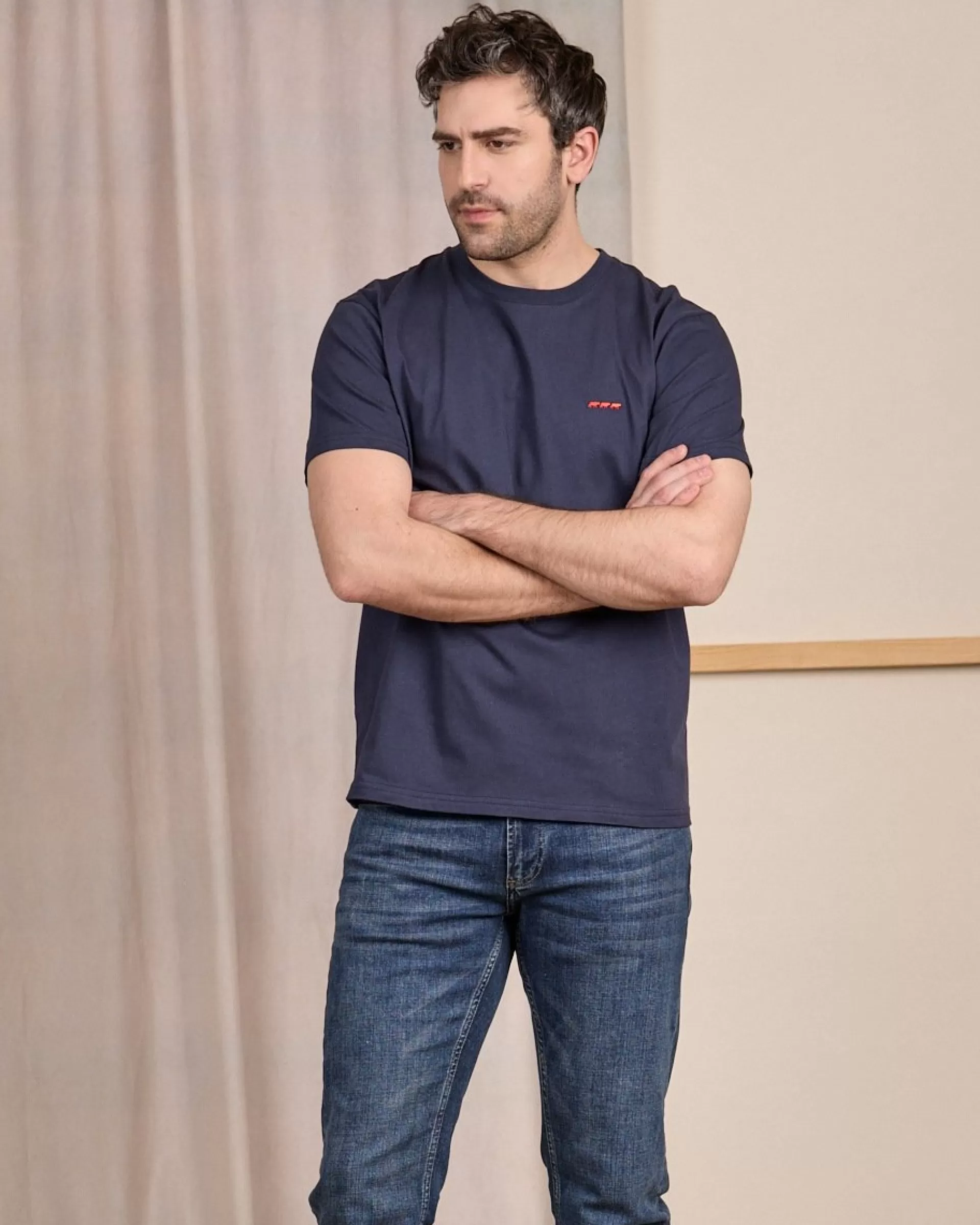 Flash Sale T-shirt Cédric bleu marine Homme T-Shirt