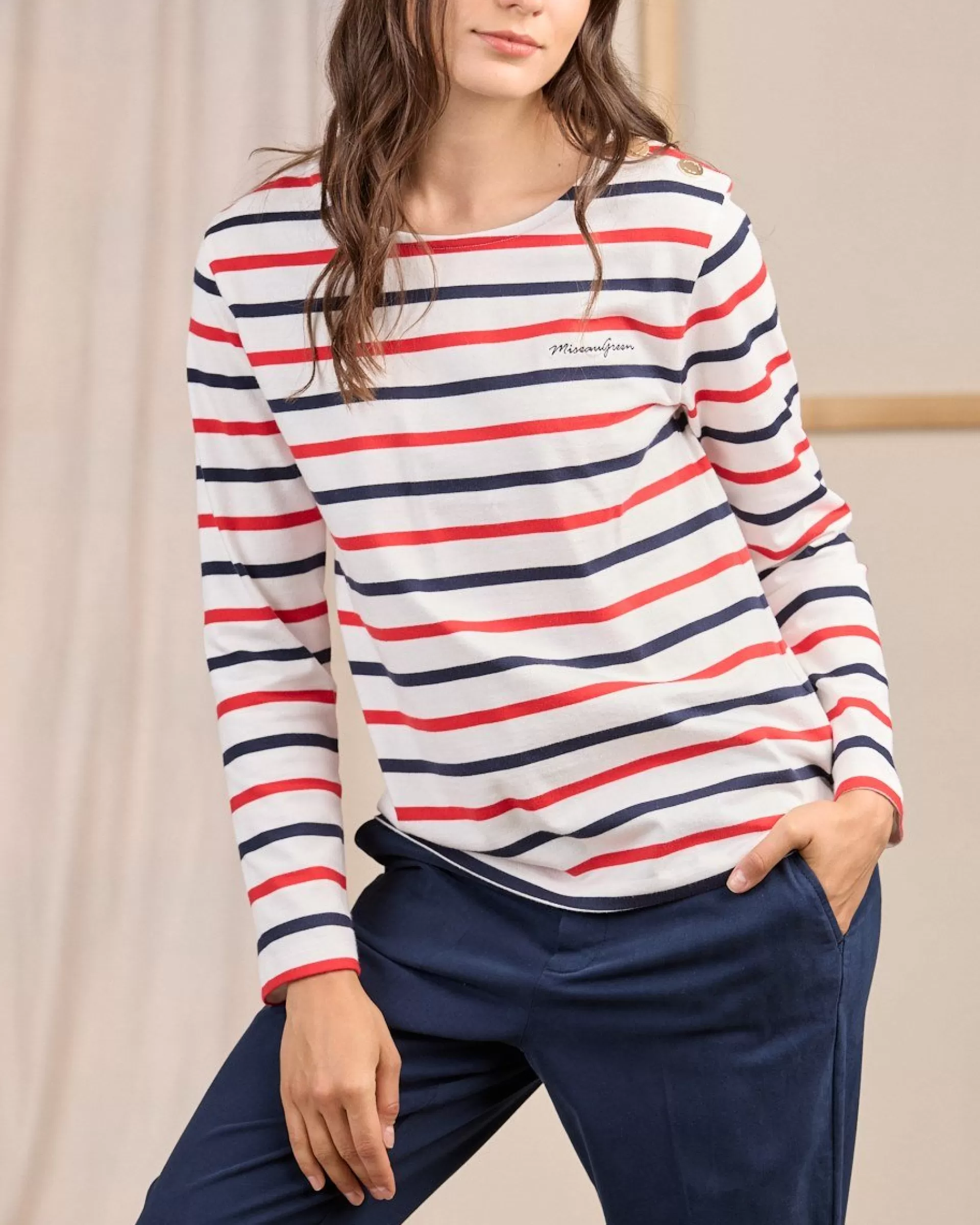 New T-shirt Cyrielle blanc cassé Femme T-shirt