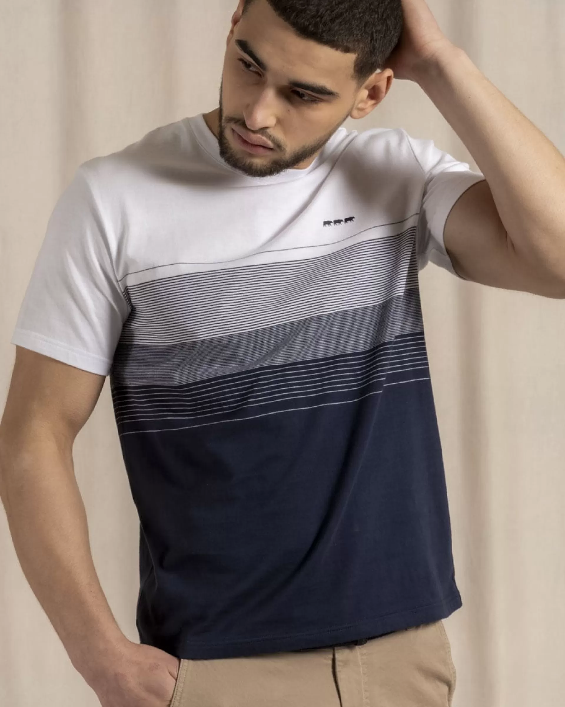 Best T-shirt rayé rayures marine Homme T-Shirt