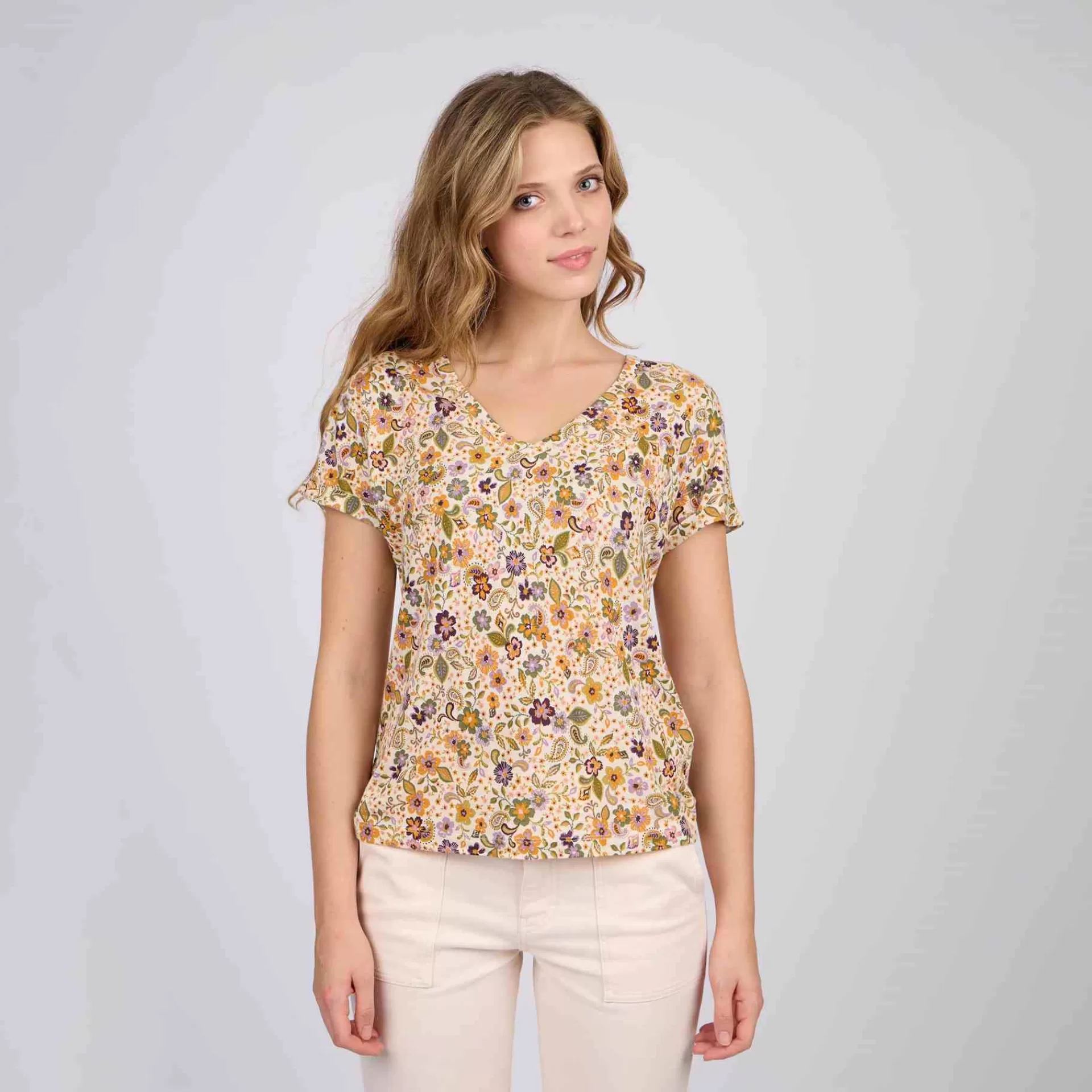 tshirt_sidonie_beige_4-1.webp Shop T-shirt Sidonie Femme T-shirt